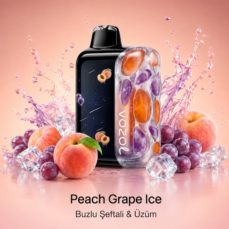 Vozol Rave 56000 Peach Grape Ice