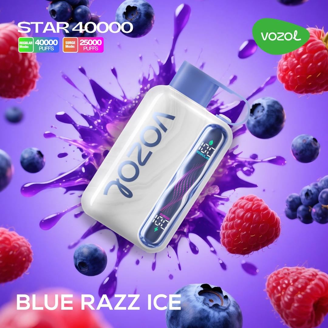Vozol Star 40000 Bluerazz Ice