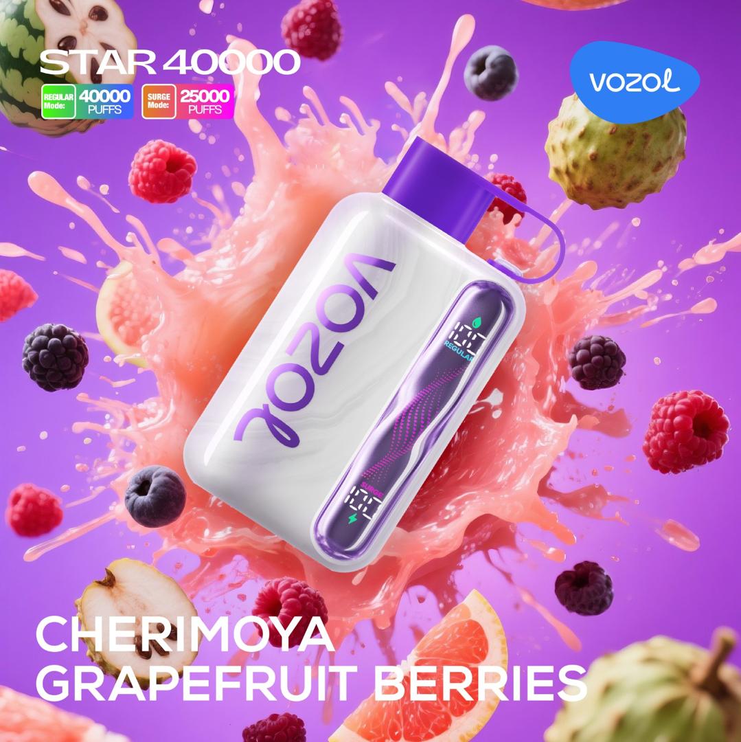 Vozol Star 40000 Cherimoya Grapefruit Berries