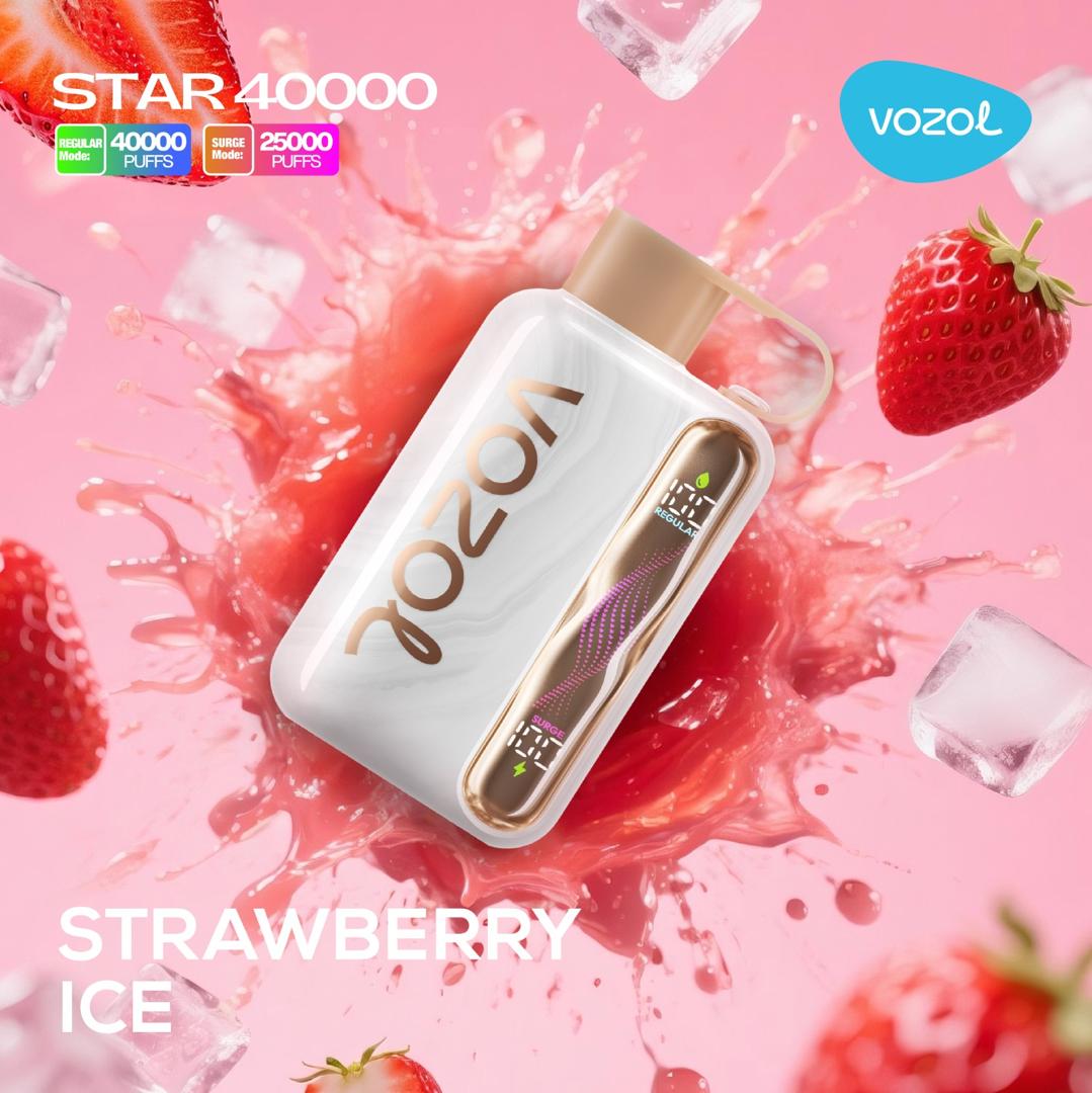 Vozol Star 40000 Strawberry Ice